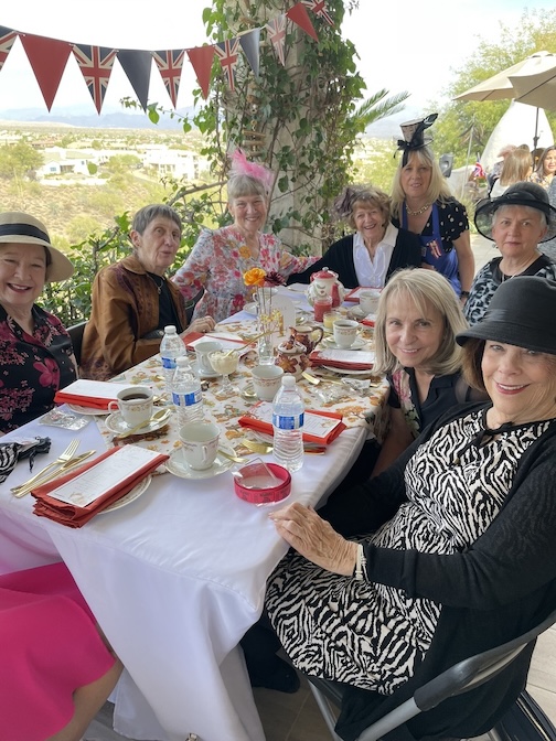 guests at afternoon tea table