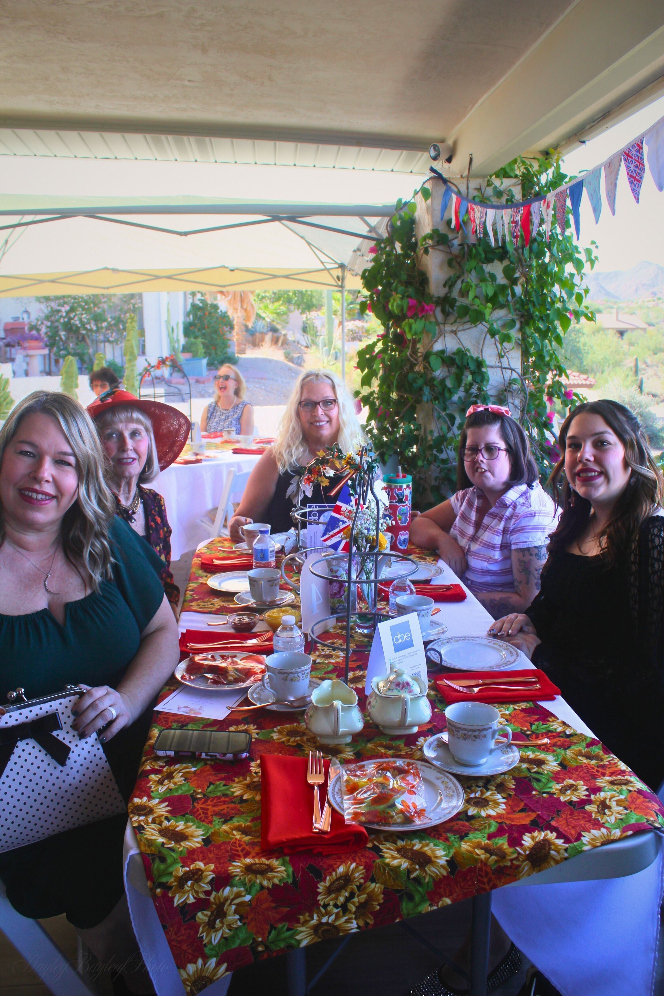 guests enjoying afternoon tea